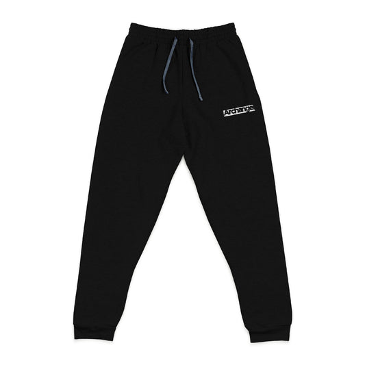 Embroidered Logo Joggers — Grey Casual Sweatpants with 'Adventure' Stitching