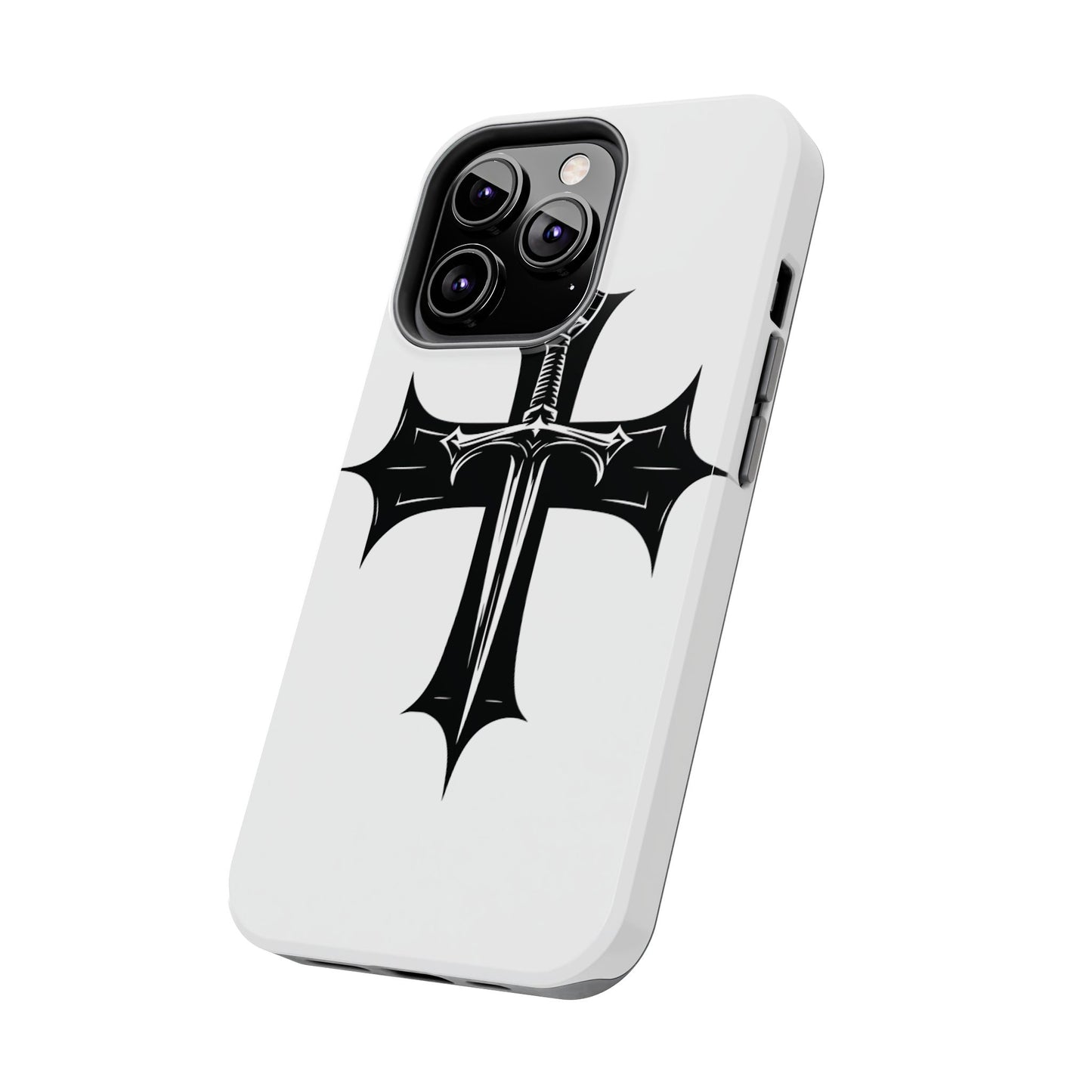 Tough Phone Case — Gothic Sword Cross Protective Phone Cover