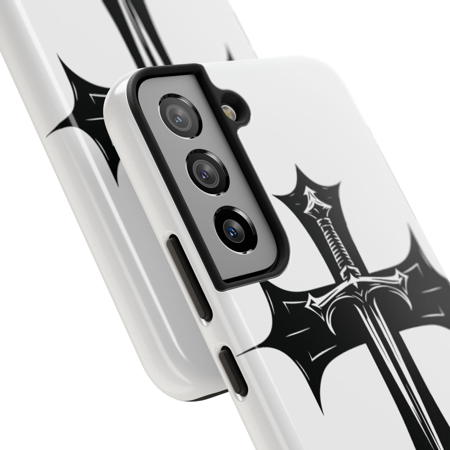 Tough Phone Case — Gothic Sword Cross Protective Phone Cover