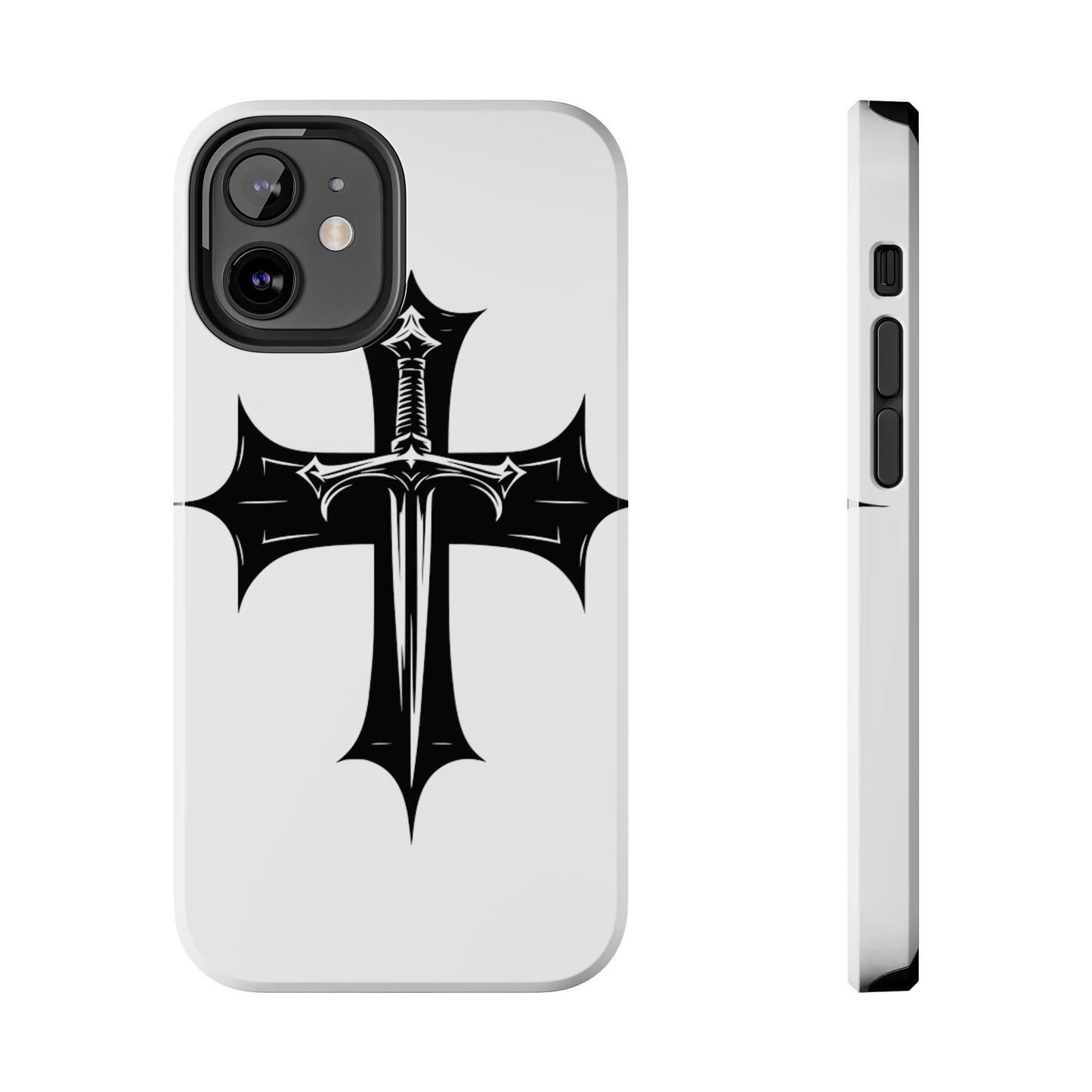 Tough Phone Case — Gothic Sword Cross Protective Phone Cover