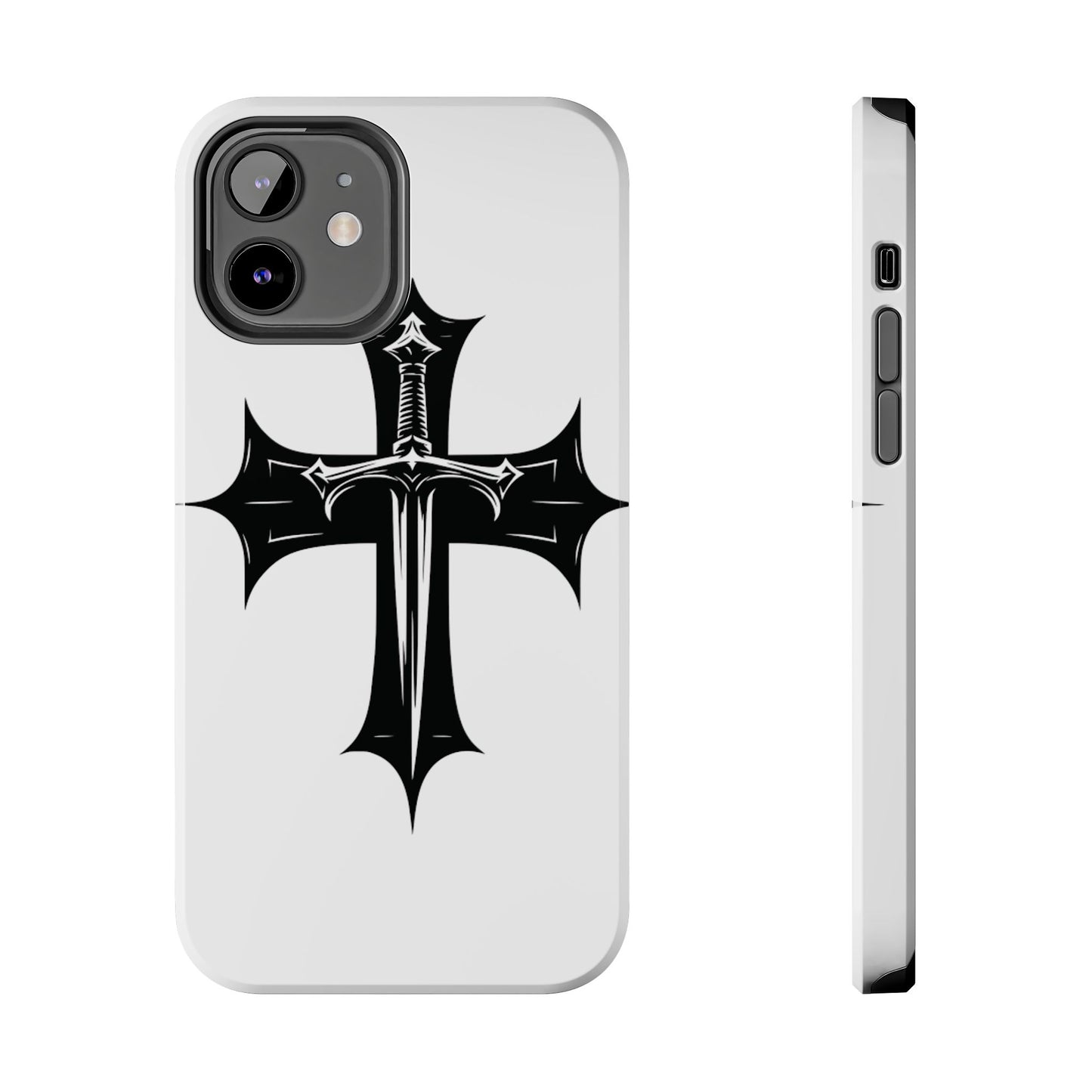Tough Phone Case — Gothic Sword Cross Protective Phone Cover