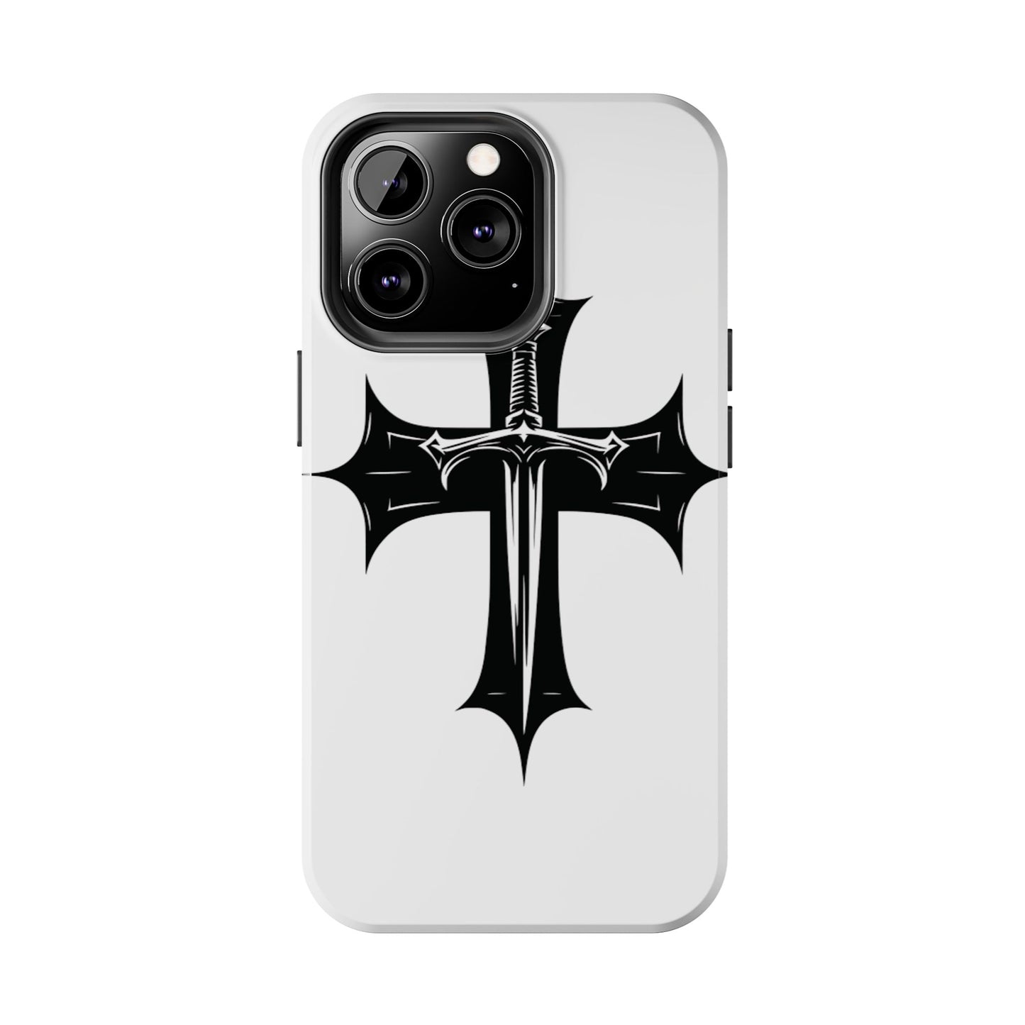 Tough Phone Case — Gothic Sword Cross Protective Phone Cover