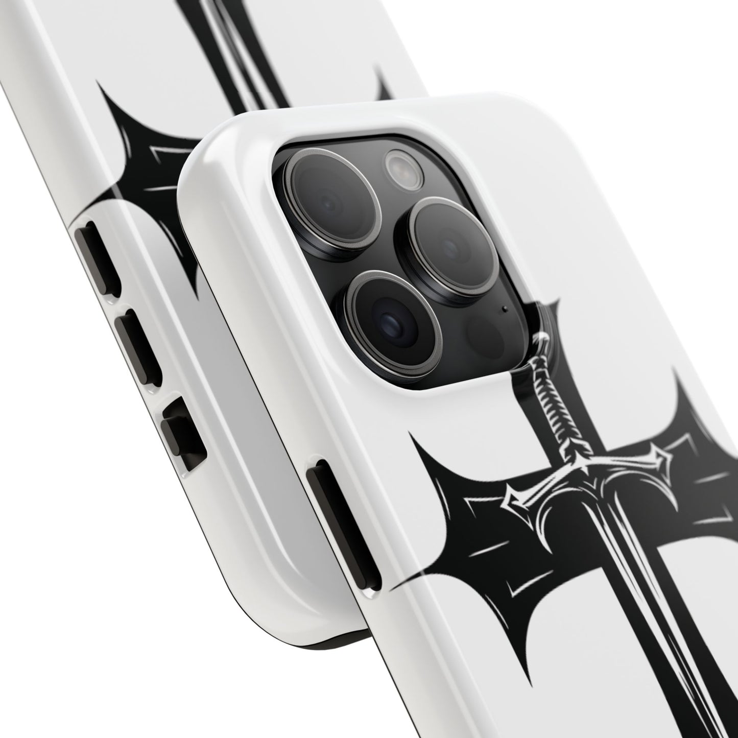 Tough Phone Case — Gothic Sword Cross Protective Phone Cover