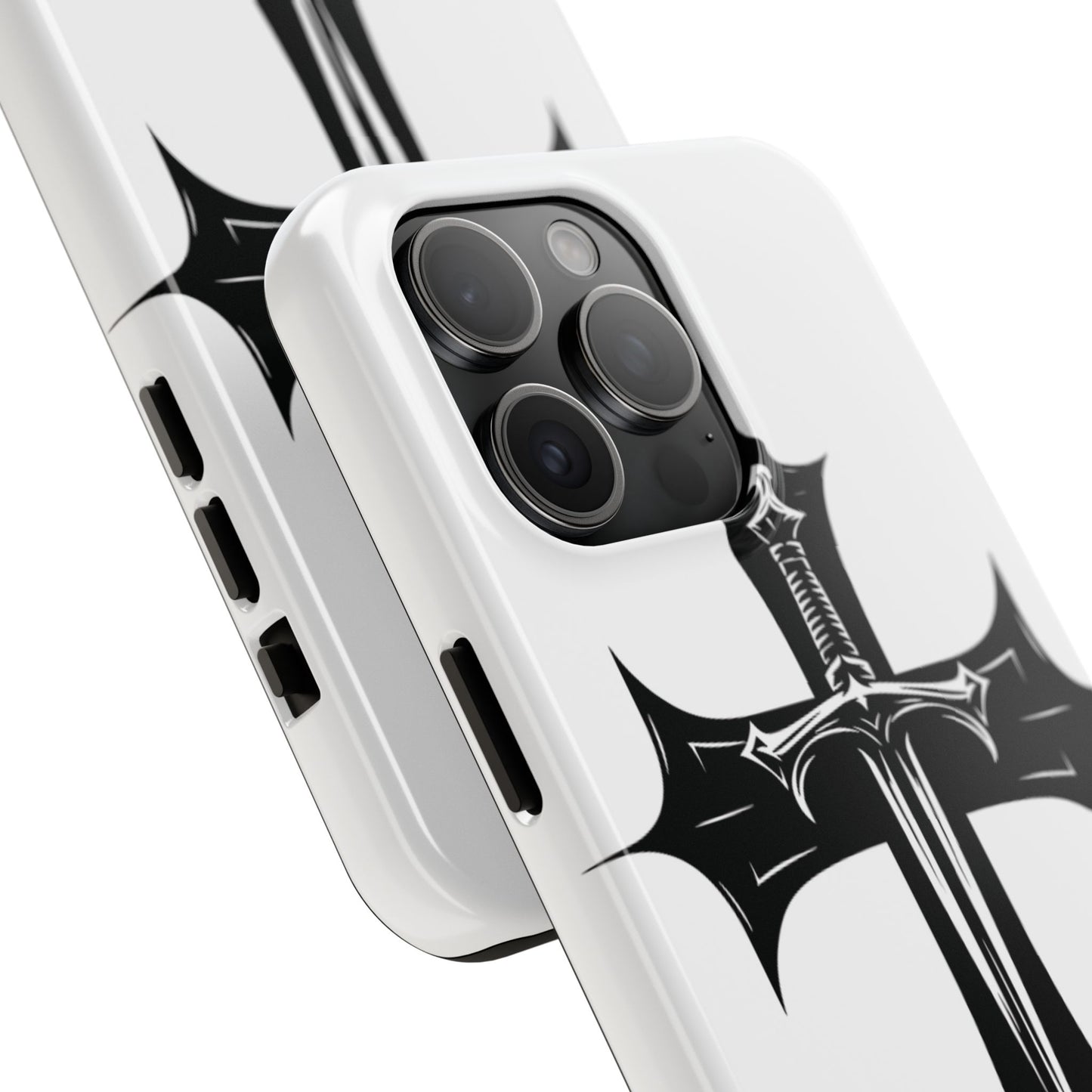 Tough Phone Case — Gothic Sword Cross Protective Phone Cover