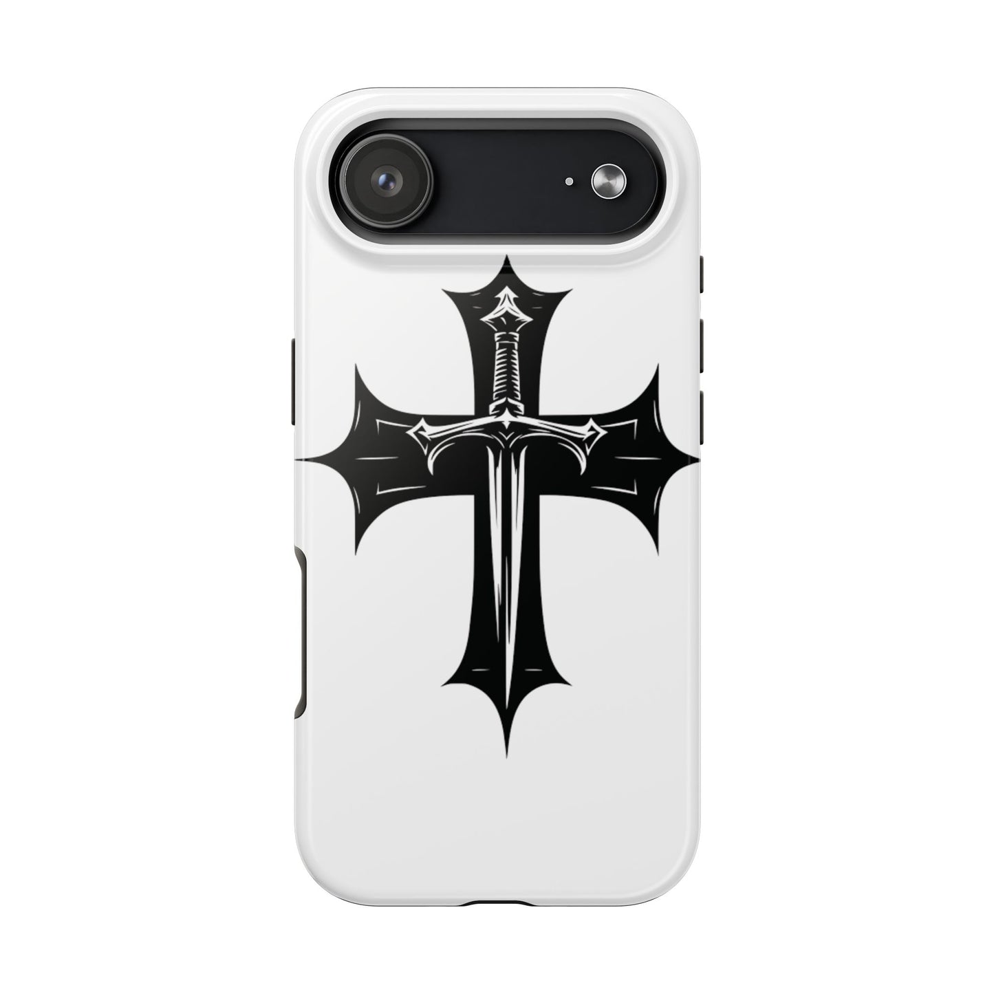 Tough Phone Case — Gothic Sword Cross Protective Phone Cover