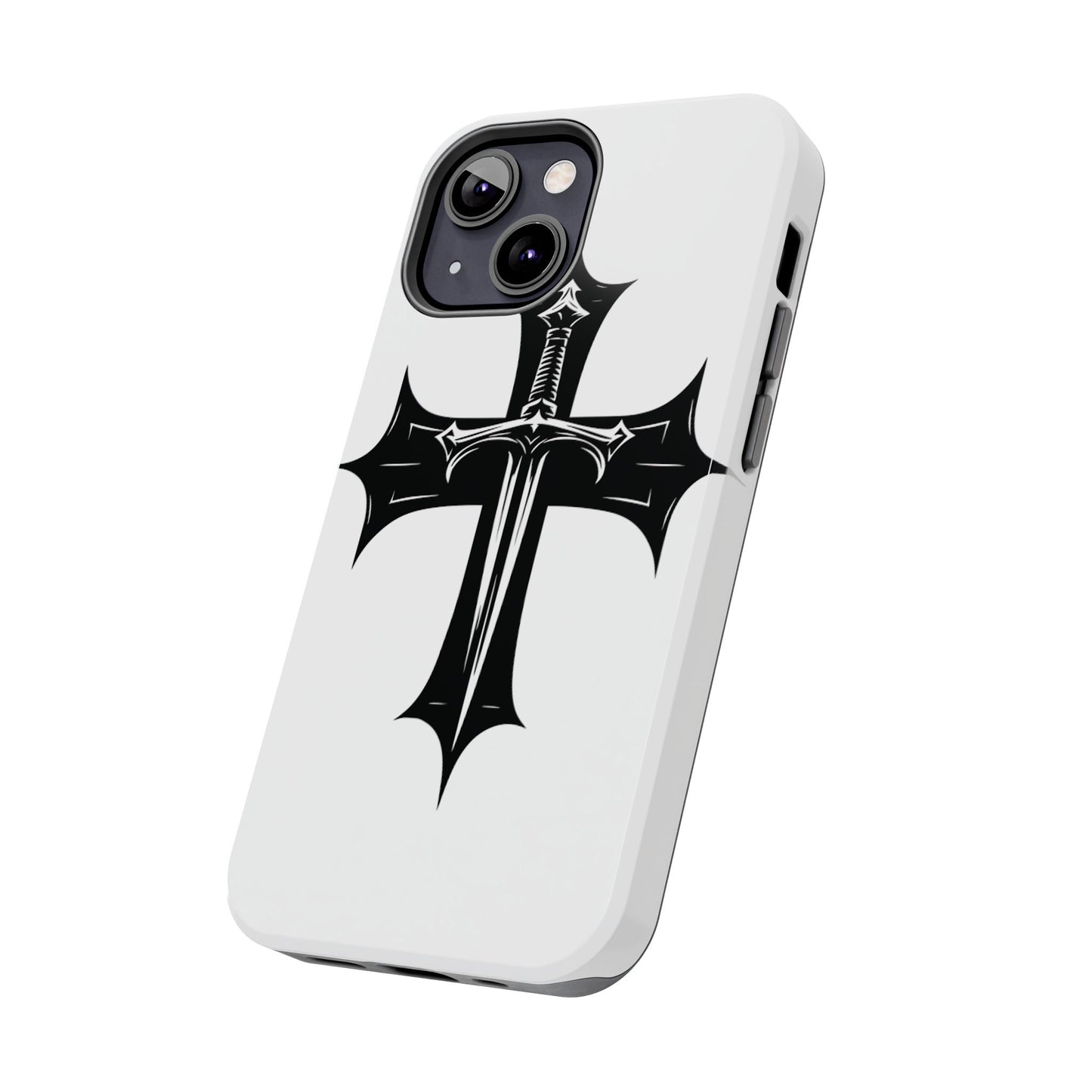 Tough Phone Case — Gothic Sword Cross Protective Phone Cover