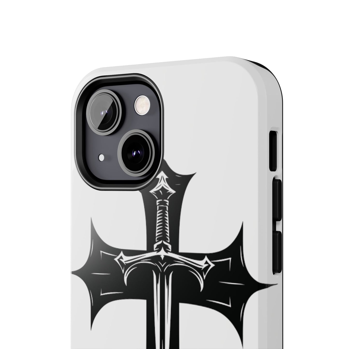 Tough Phone Case — Gothic Sword Cross Protective Phone Cover