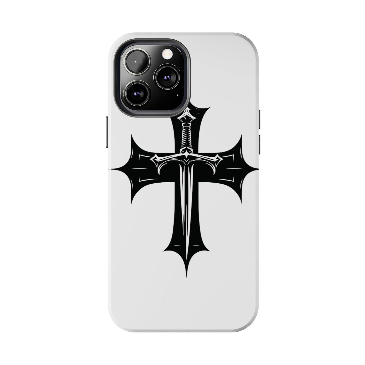 Tough Phone Case — Gothic Sword Cross Protective Phone Cover