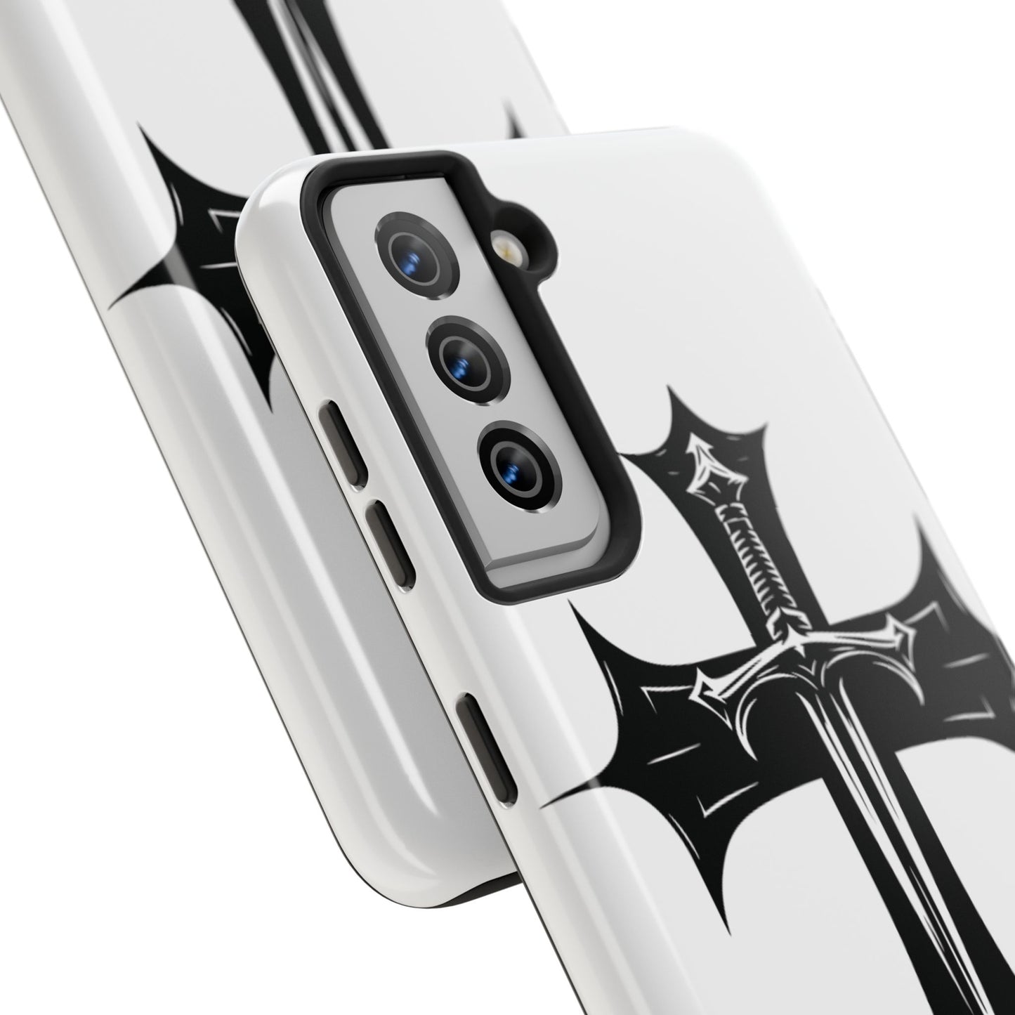 Tough Phone Case — Gothic Sword Cross Protective Phone Cover