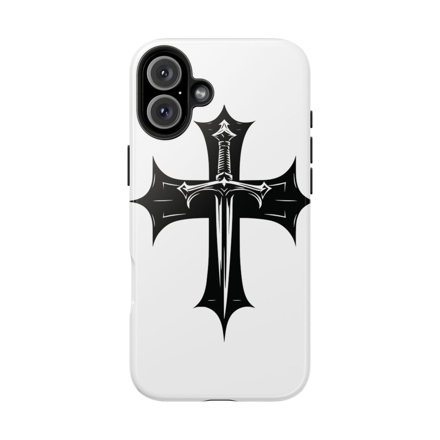 Tough Phone Case — Gothic Sword Cross Protective Phone Cover