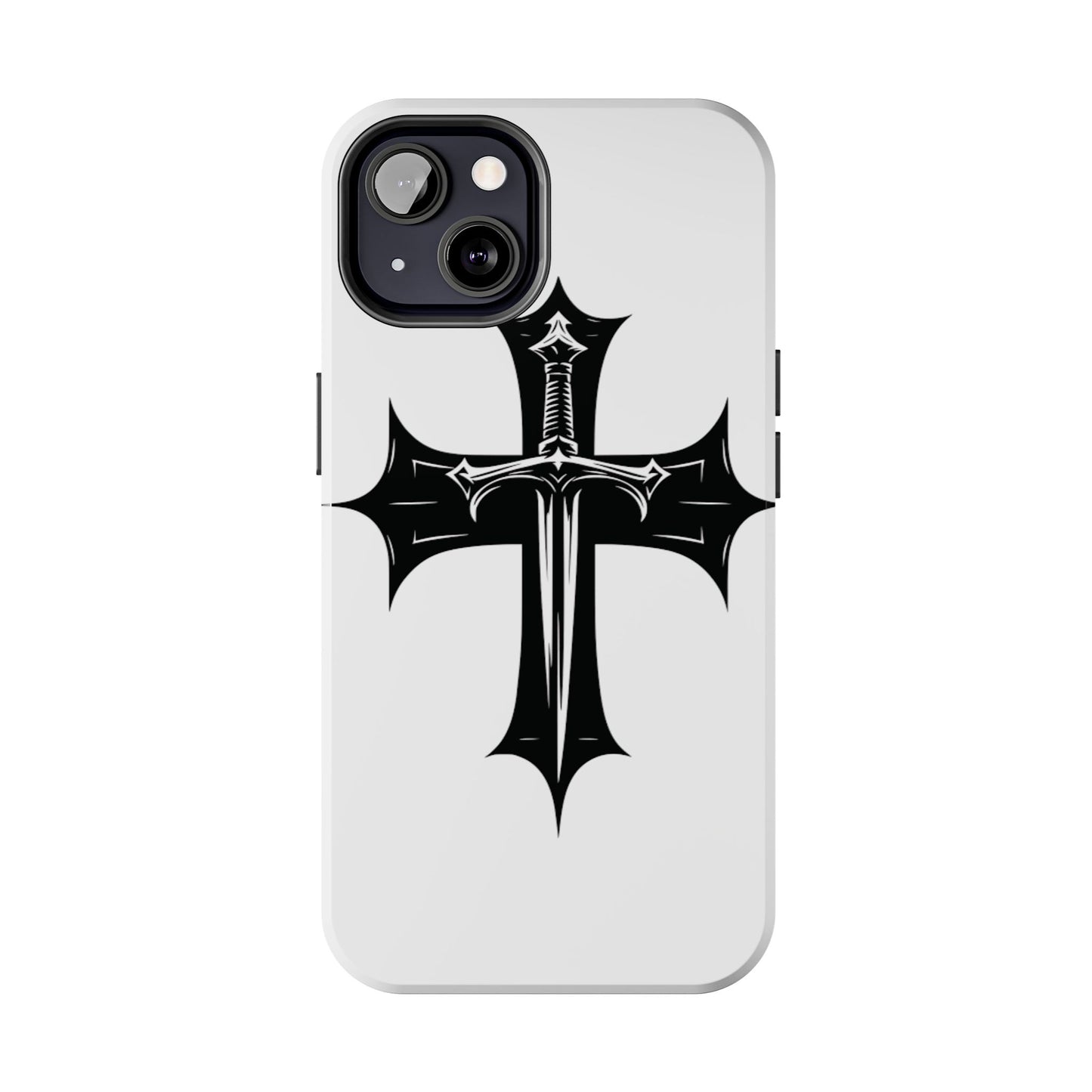 Tough Phone Case — Gothic Sword Cross Protective Phone Cover