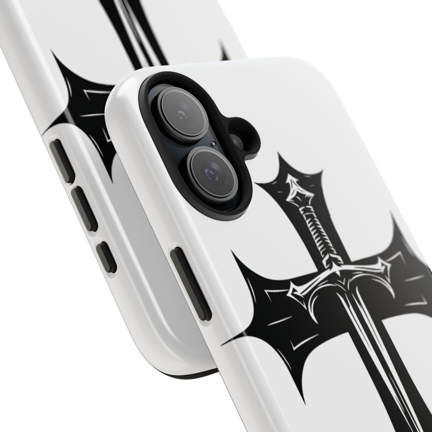 Tough Phone Case — Gothic Sword Cross Protective Phone Cover