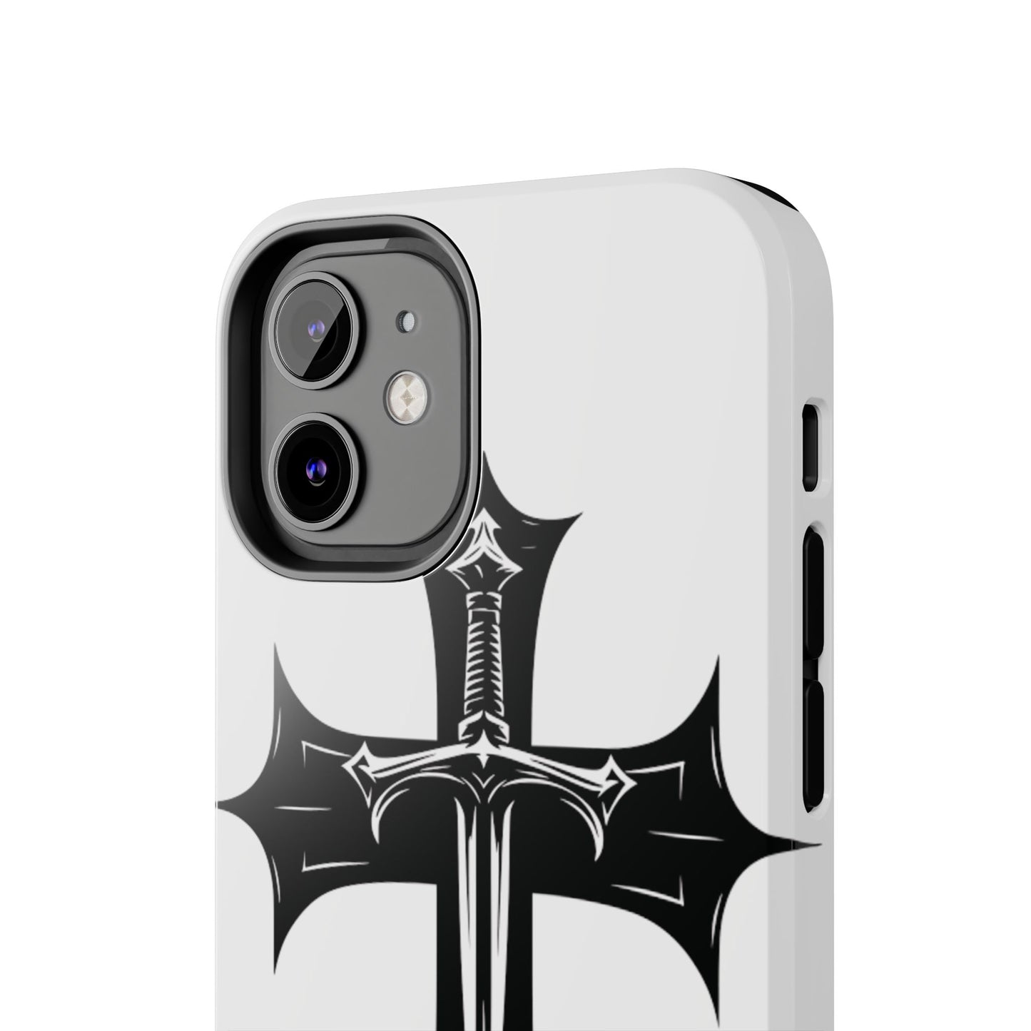 Tough Phone Case — Gothic Sword Cross Protective Phone Cover