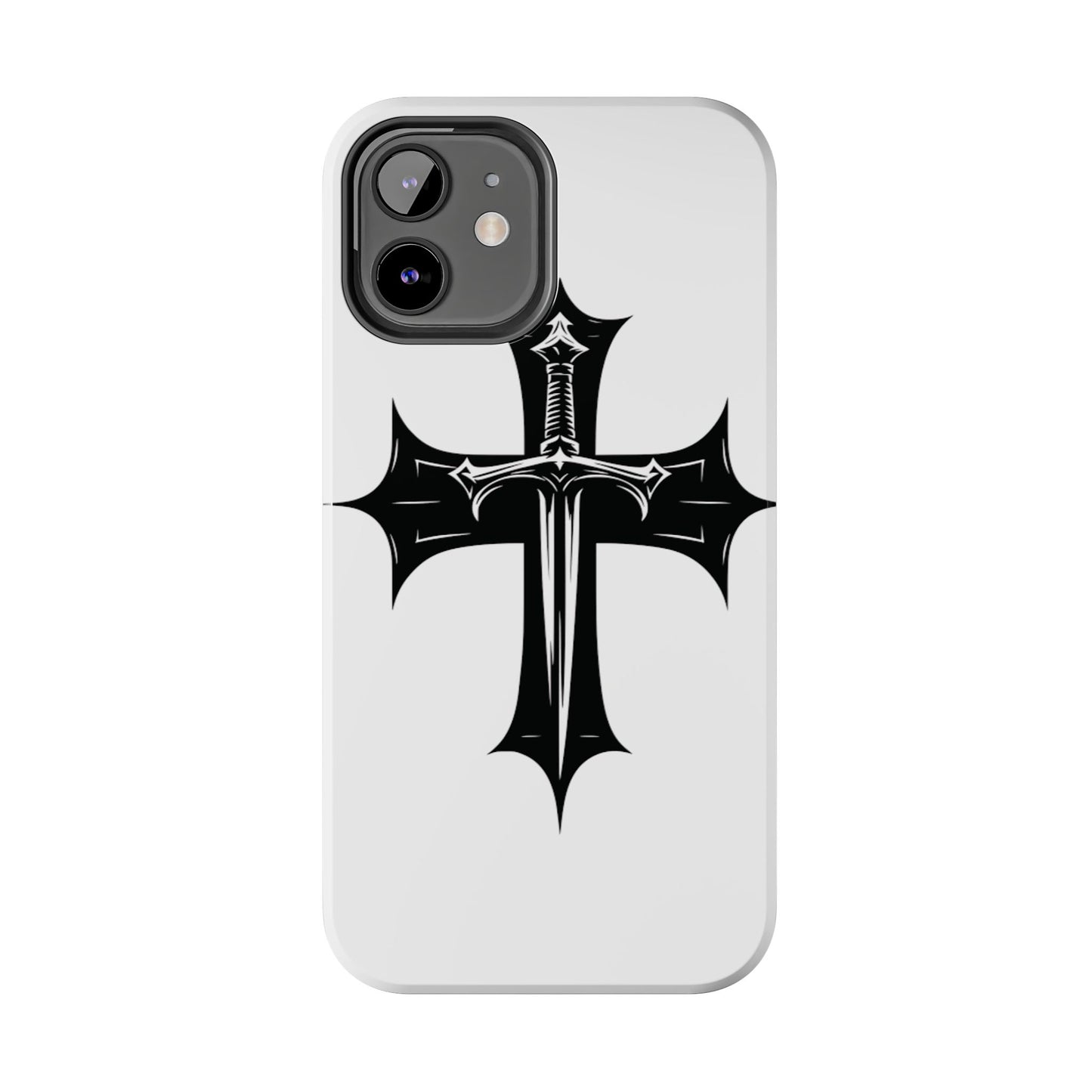 Tough Phone Case — Gothic Sword Cross Protective Phone Cover