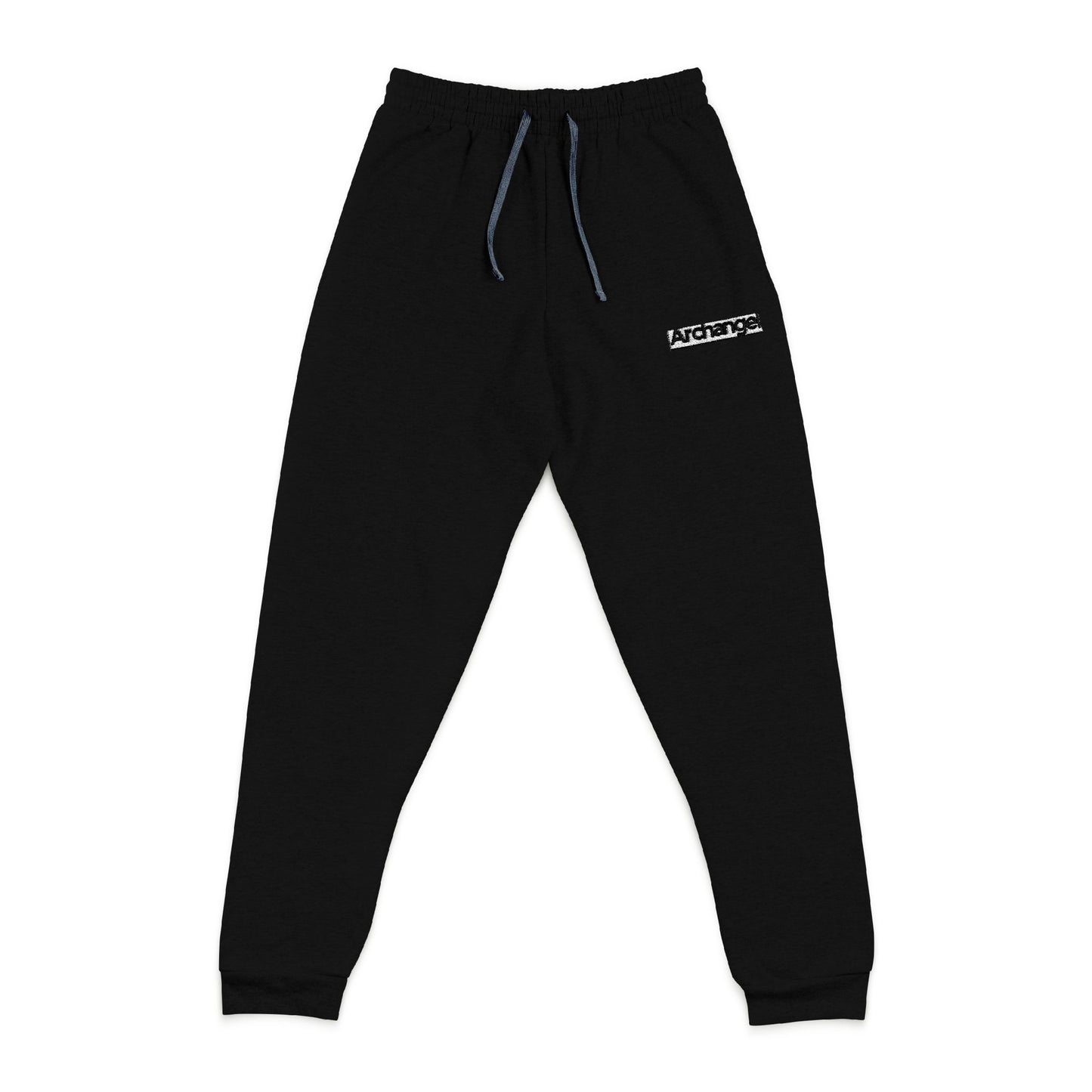Embroidered Logo Joggers — Grey Casual Sweatpants with 'Adventure' Stitching