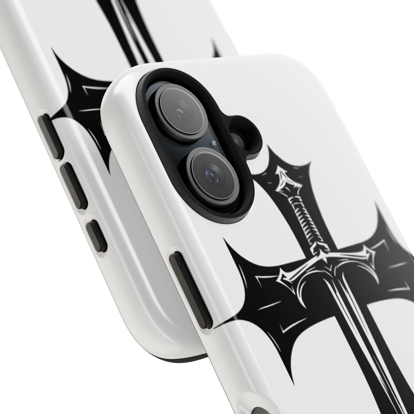 Tough Phone Case — Gothic Sword Cross Protective Phone Cover