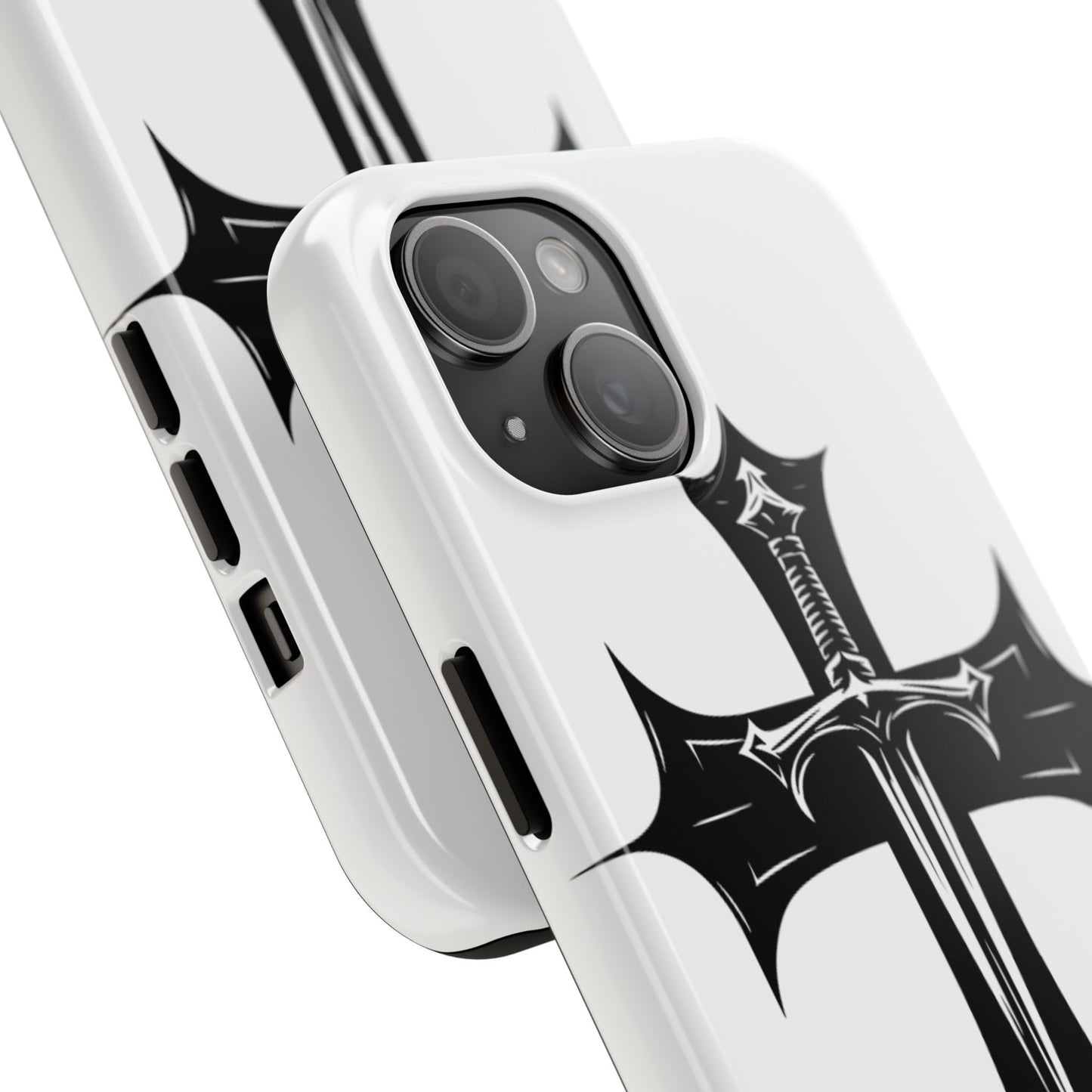 Tough Phone Case — Gothic Sword Cross Protective Phone Cover