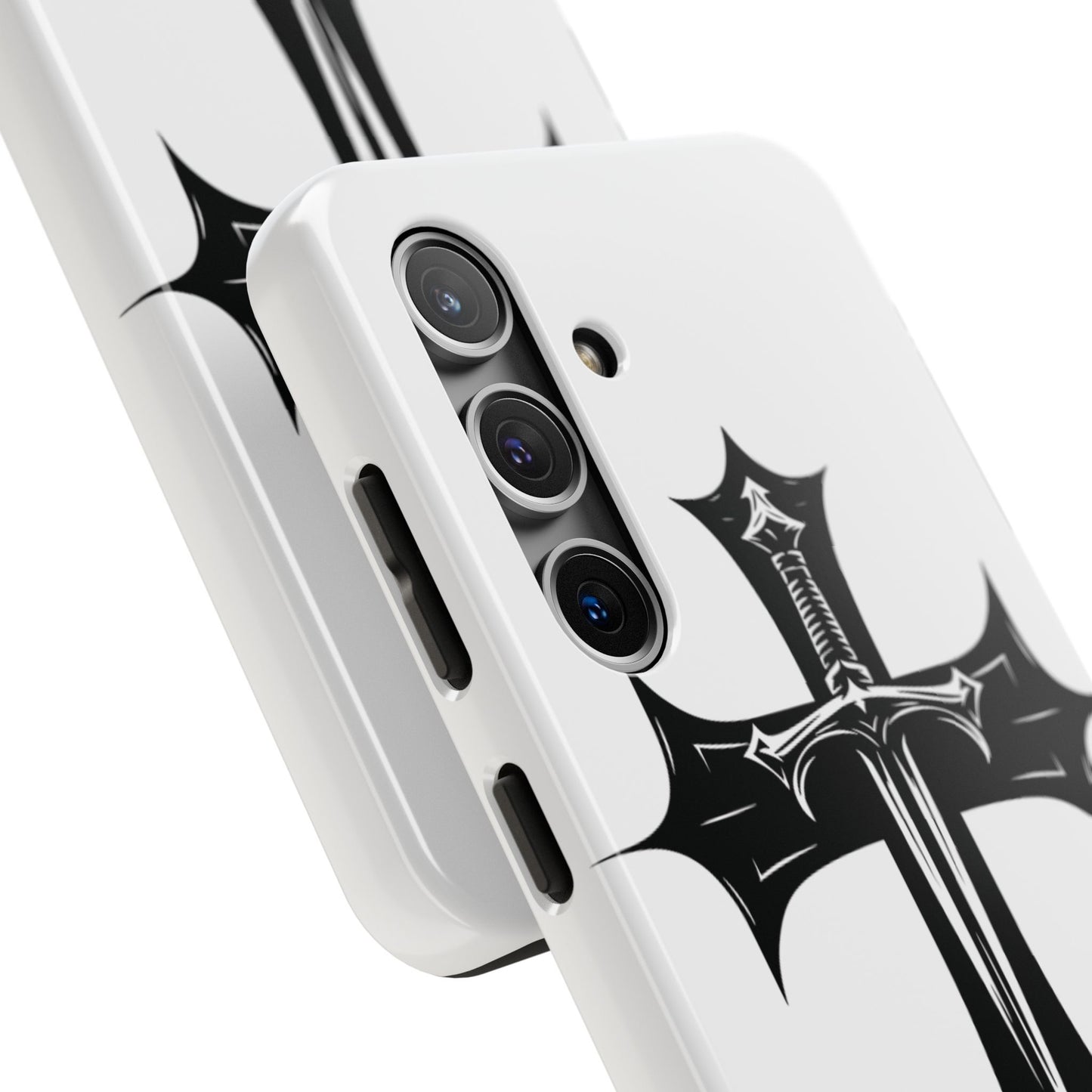 Tough Phone Case — Gothic Sword Cross Protective Phone Cover
