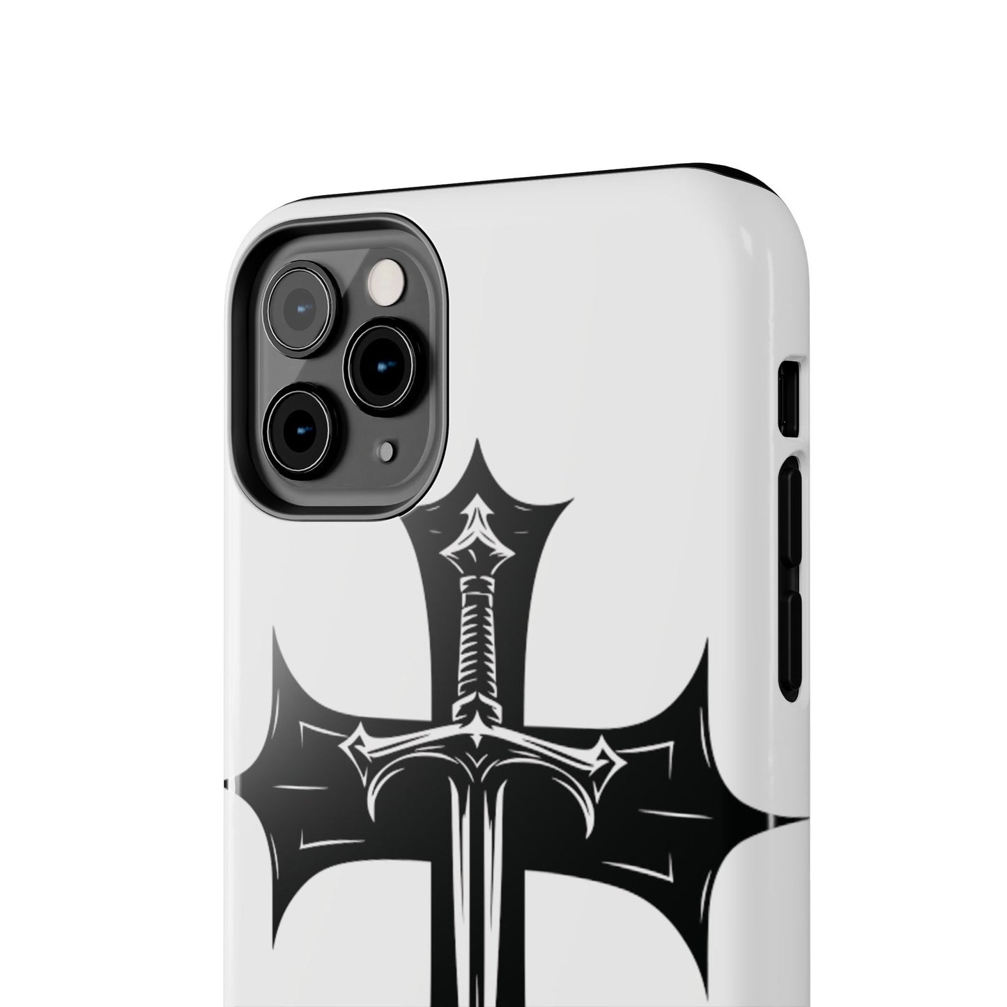 Tough Phone Case — Gothic Sword Cross Protective Phone Cover