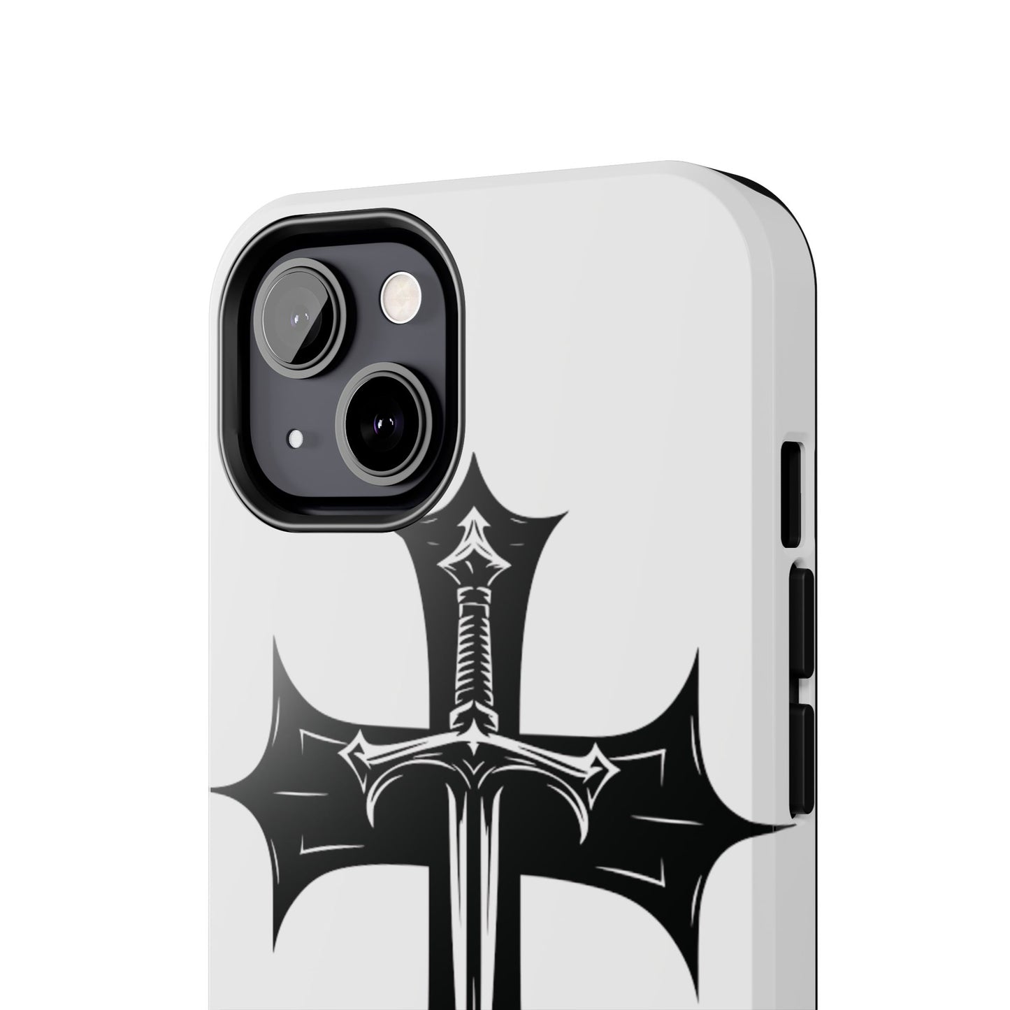 Tough Phone Case — Gothic Sword Cross Protective Phone Cover